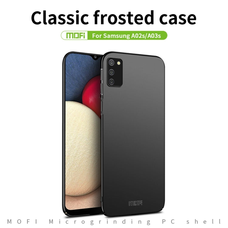 For Samsung Galaxy A02s EU / A03s / M02s / F02s MOFI Frosted PC Ultra-thin Hard Case(Blue) - Galaxy Phone Cases by MOFI | Online Shopping South Africa | PMC Jewellery