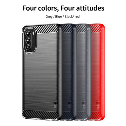 For Motorola Moto G 5G 2022 MOFI Gentleness Series Brushed Texture Carbon Fiber TPU Phone Case(Black) - Motorola Cases by MOFI | Online Shopping South Africa | PMC Jewellery