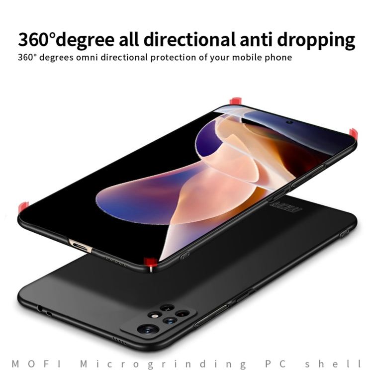For Xiaomi Redmi Note 11 Pro 5G / Note 11 Pro+ 5G MOFI Frosted PC Ultra-thin Hard  Phone Case(Blue) - free shipping - PMC TechLife - Order now!