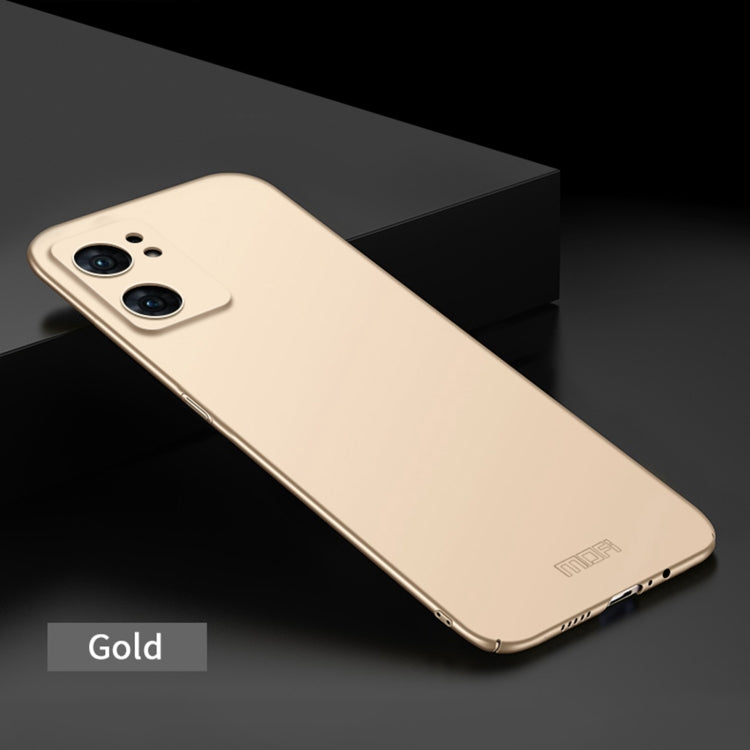 For OPPO Find X5 MOFI Frosted PC Ultra-thin Hard Case(Gold) - OPPO Cases by MOFI | Online Shopping South Africa | PMC TechLife | Buy Now Pay Later Mobicred