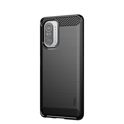 For Xiaomi Redmi Note 11T Pro 5G / 11T Pro Plus 5G MOFI Gentleness Series Brushed Texture Carbon Fiber Soft TPU Case(Black) -  by MOFI | Online Shopping South Africa | PMC Jewellery