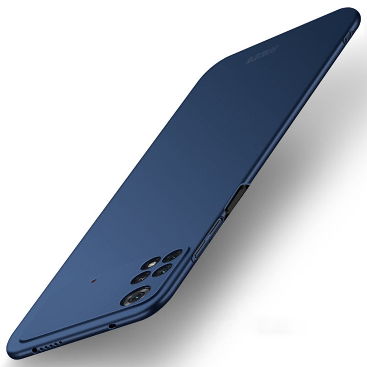 For Xiaomi POCO M4 Pro 4G MOFI Frosted PC Ultra-thin Hard Case(Blue) - Xiaomi Cases by MOFI | Online Shopping South Africa | PMC TechLife | Buy Now Pay Later Mobicred