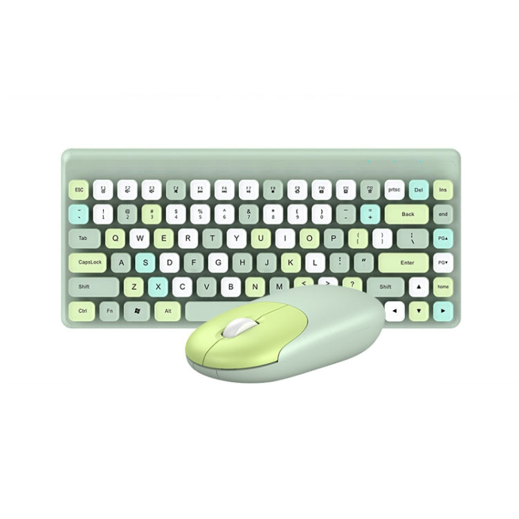 QW02 Wireless Keyboard Mouse Set(Green) - Wireless Keyboard by PMC Jewellery | Online Shopping South Africa | PMC Jewellery | Buy Now Pay Later Mobicred