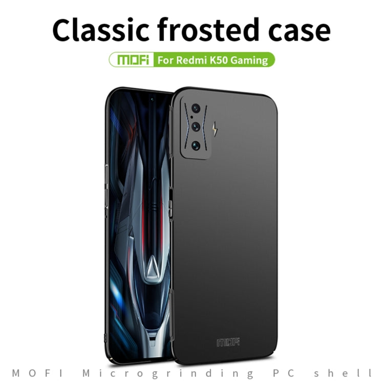 For Xiaomi Redmi K50 Gaming MOFI Frosted PC Ultra-thin Hard Case(Black) - Xiaomi Cases by MOFI | Online Shopping South Africa | PMC Jewellery