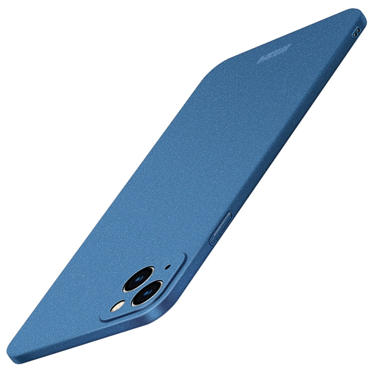 For iPhone 14 MOFI Fandun Series Frosted PC Ultra-thin Phone Case(Blue) - free shipping - PMC TechLife - Order now!