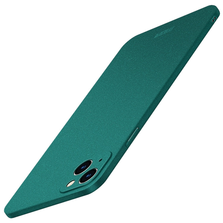 For iPhone 14 MOFI Fandun Series Frosted PC Ultra-thin Phone Case(Green) - iPhone 14 Cases by MOFI | Online Shopping South Africa | PMC Jewellery