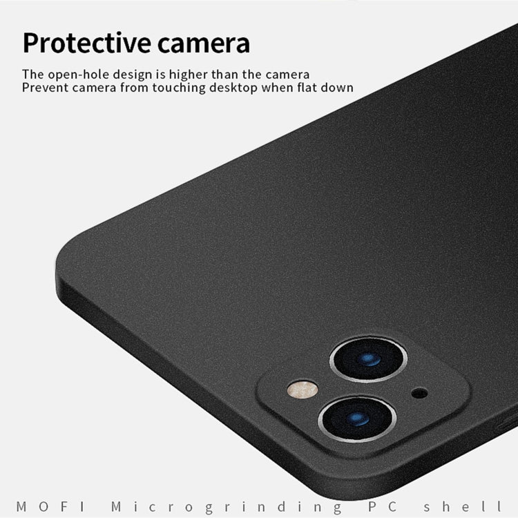 For iPhone 14 Plus  MOFI Fandun Series Frosted PC Ultra-thin Phone Case(Black) - free shipping - PMC TechLife - Order now!