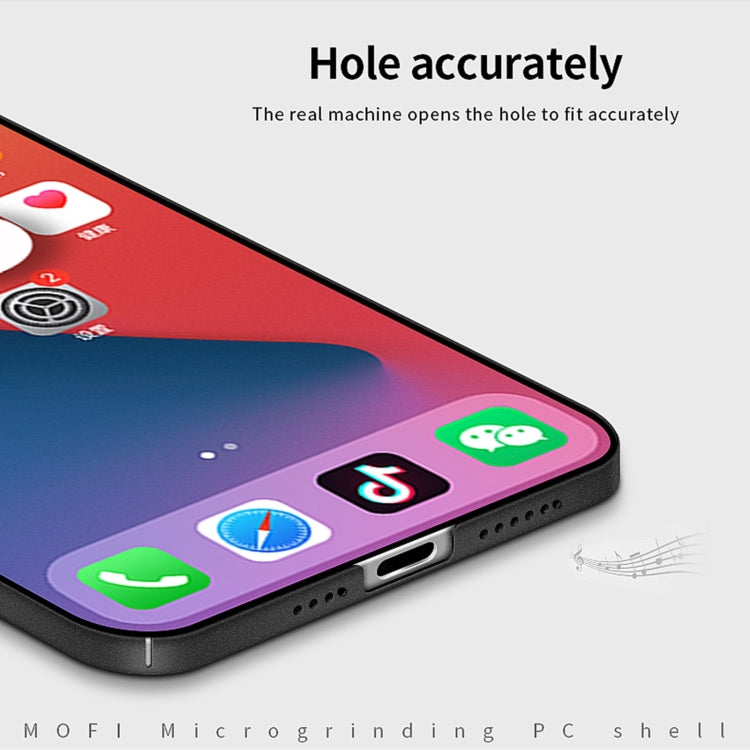 For iPhone 14 Plus  MOFI Fandun Series Frosted PC Ultra-thin Phone Case(Gray) - free shipping - PMC TechLife - Order now!