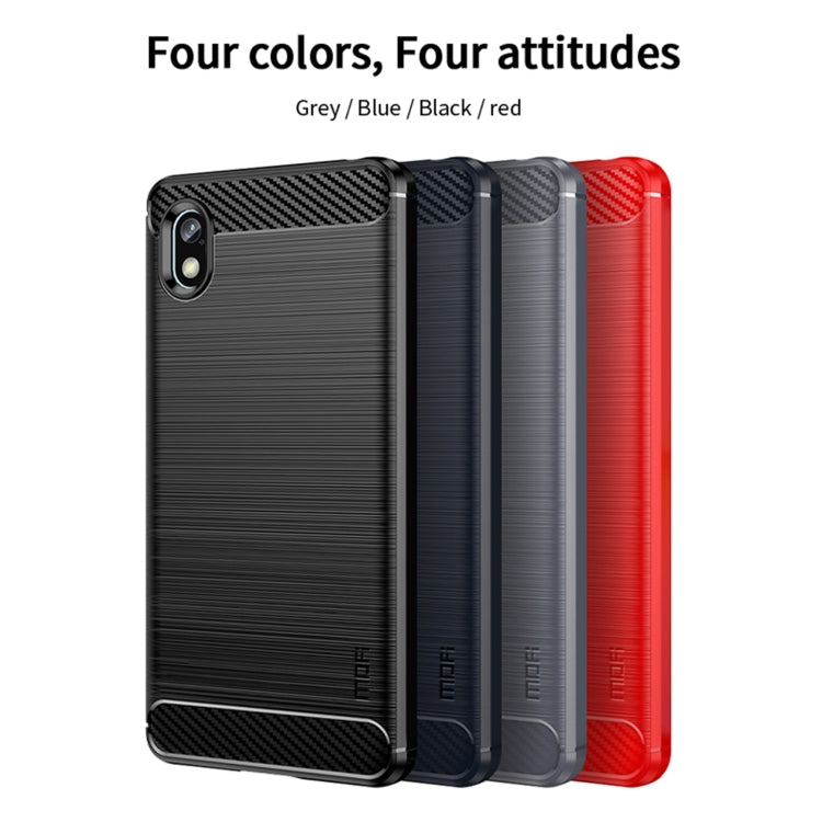 For Sony Xperia Ace 3 MOFI Gentleness Brushed Carbon Fiber Soft TPU Case(Black) - Sony Cases by MOFI | Online Shopping South Africa | PMC TechLife | Buy Now Pay Later Mobicred