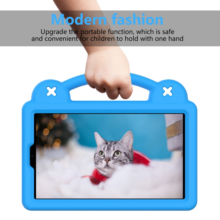 For Huawei MediaPad M3 Lite 8.0 Handle Kickstand Children EVA Shockproof Tablet Case(Sky Blue) - Huawei by PMC TechLife | Online Shopping South Africa | PMC TechLife | Buy Now Pay Later Mobicred