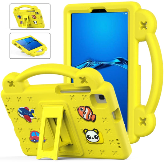 For Huawei MediaPad M3 Lite 8.0 Handle Kickstand Children EVA Shockproof Tablet Case(Yellow) - Huawei by PMC Jewellery | Online Shopping South Africa | PMC Jewellery | Buy Now Pay Later Mobicred