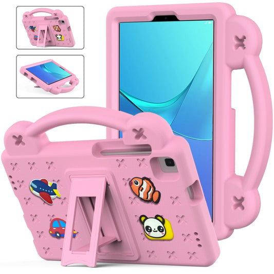 For Huawei MediaPad M5 8.4 Handle Kickstand Children EVA Shockproof Tablet Case(Pink) - Huawei by PMC Jewellery | Online Shopping South Africa | PMC Jewellery | Buy Now Pay Later Mobicred