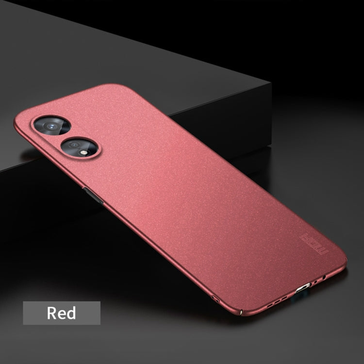 For OPPO A97 5G MOFI Frosted PC Ultra-thin Hard Phone Case(Red) - OPPO Cases by MOFI | Online Shopping South Africa | PMC Jewellery