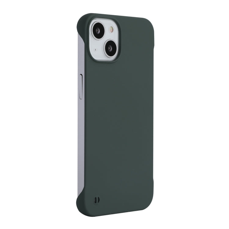 For iPhone 14 ENKAY Matte Frameless PC Phone Case(Dark Green) - iPhone 14 Cases by ENKAY | Online Shopping South Africa | PMC Jewellery | Buy Now Pay Later Mobicred