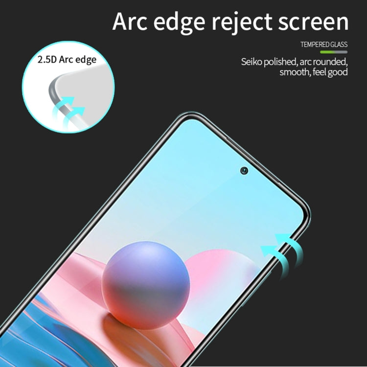 For Xiaomi Poco M5S MOFI 9H 2.5D Full Screen Tempered Glass Film(Black) -  by MOFI | Online Shopping South Africa | PMC Jewellery