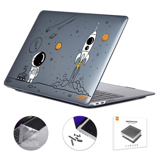 For MacBook Pro 16.2 A2485/A2880 2023 ENKAY Hat-Prince 3 in 1 Spaceman Pattern Laotop Protective Crystal Case with TPU Keyboard Film / Anti-dust Plugs, Version:US(Spaceman No.1) - MacBook Pro Cases by ENKAY | Online Shopping South Africa | PMC Jewellery | Buy Now Pay Later Mobicred