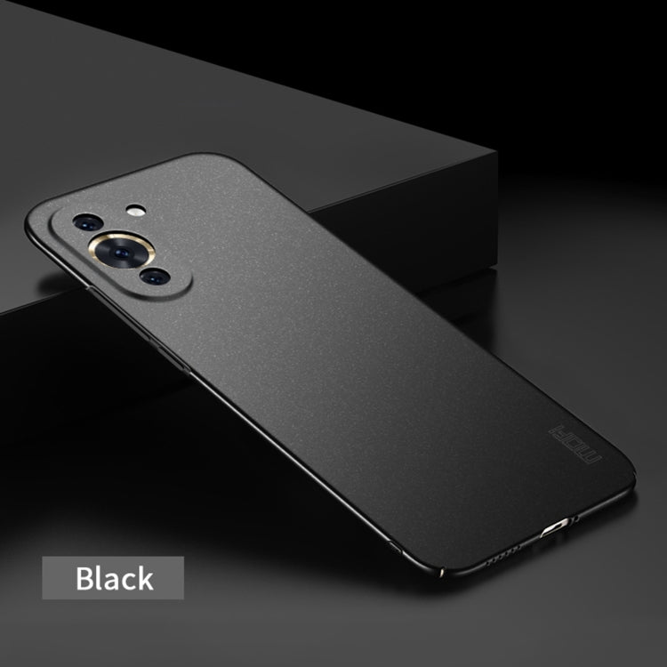 For Huawei Nova 10 MOFI Fandun Series Frosted PC Ultra-thin Phone Case(Black) - Huawei Cases by MOFI | Online Shopping South Africa | PMC Jewellery