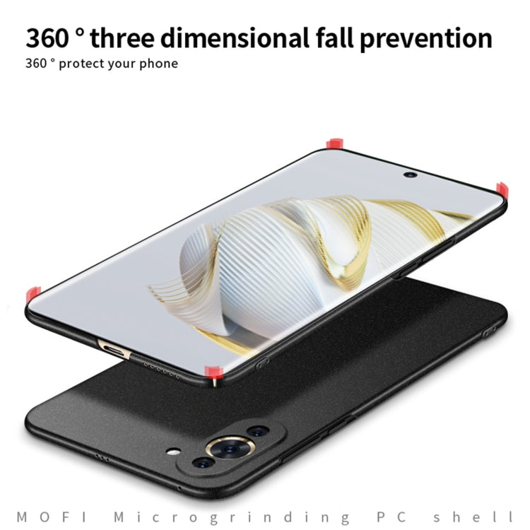 For Huawei Nova 10 Pro MOFI Fandun Series Frosted PC Ultra-thin Phone Case(Black) - Huawei Cases by MOFI | Online Shopping South Africa | PMC Jewellery