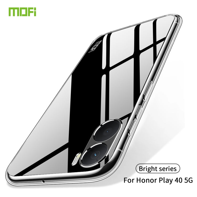 For Honor Play 40 Plus  5G MOFI Ming Series Ultra-thin TPU Phone Case(Transparent) - Honor Cases by MOFI | Online Shopping South Africa | PMC Jewellery