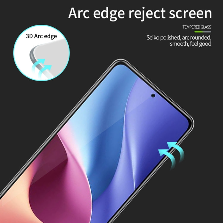 For Xiaomi Redmi K60 / K60 Pro MOFI 9H 3D Explosion-proof Curved Screen Tempered Glass Film(Black) -  by MOFI | Online Shopping South Africa | PMC Jewellery