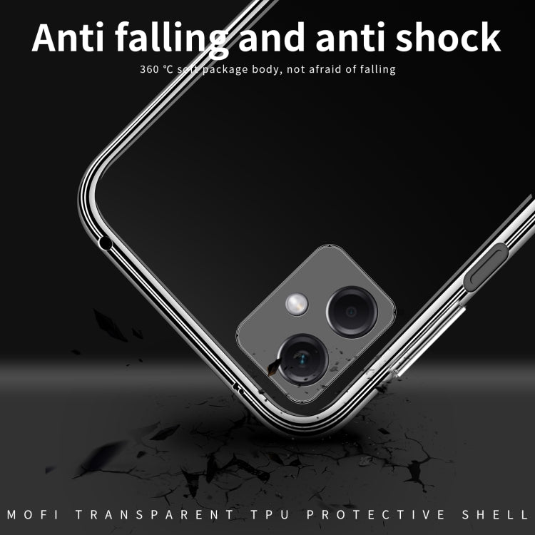 For Xiaomi Redmi Note 12 MOFI Ming Series Ultra-thin TPU Phone Case(Transparent) - Note 12 Cases by MOFI | Online Shopping South Africa | PMC TechLife