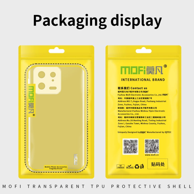 For Xiaomi Redmi Note 12 MOFI Ming Series Ultra-thin TPU Phone Case(Transparent) - Note 12 Cases by MOFI | Online Shopping South Africa | PMC TechLife