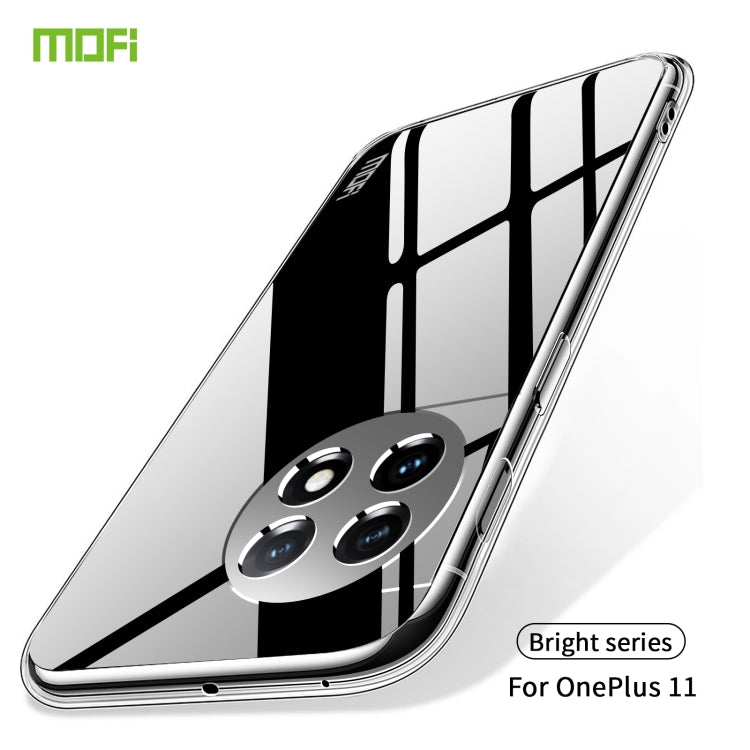 For OnePlus 11 MOFI Ming Series Ultra-thin TPU Phone Case(Transparent) - OnePlus Cases by MOFI | Online Shopping South Africa | PMC Jewellery