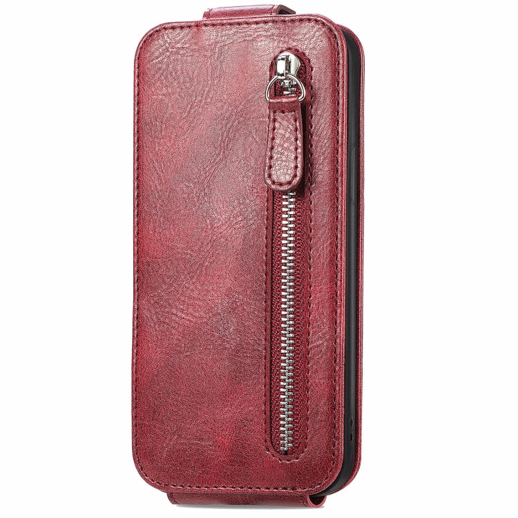 For Xiaomi Redmi Note 13 Pro+ Zipper Wallet Vertical Flip Leather Phone Case(Red) - Note 13 Pro+ Cases by PMC Jewellery | Online Shopping South Africa | PMC Jewellery | Buy Now Pay Later Mobicred