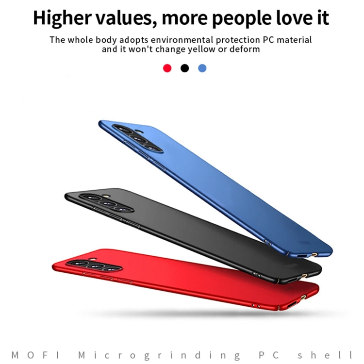 For Samsung Galaxy S25+ 5G MOFI Frosted PC Ultra-thin Hard Phone Case(Blue) - Galaxy S25+ 5G Cases by MOFI | Online Shopping South Africa | PMC Jewellery | Buy Now Pay Later Mobicred