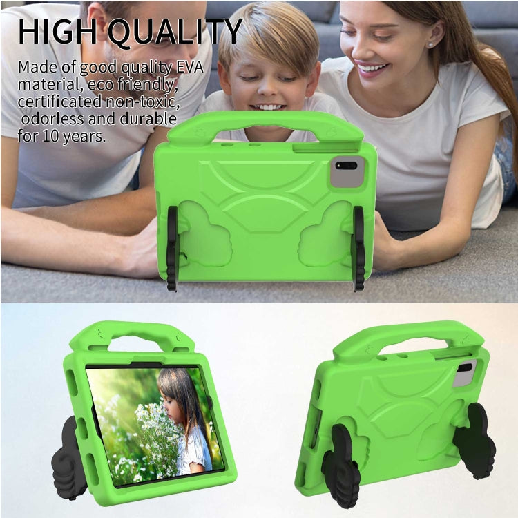 For  Lenovo Tab M11 /Xiaoxin Pad 11 2024 Thumb Bracket EVA Shockproof Tablet Case(Green) - Lenovo by PMC Jewellery | Online Shopping South Africa | PMC Jewellery | Buy Now Pay Later Mobicred