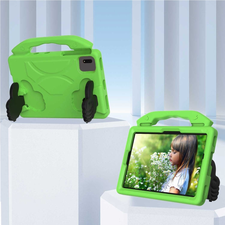 For  Lenovo Tab M11 /Xiaoxin Pad 11 2024 Thumb Bracket EVA Shockproof Tablet Case(Green) - Lenovo by PMC Jewellery | Online Shopping South Africa | PMC Jewellery | Buy Now Pay Later Mobicred