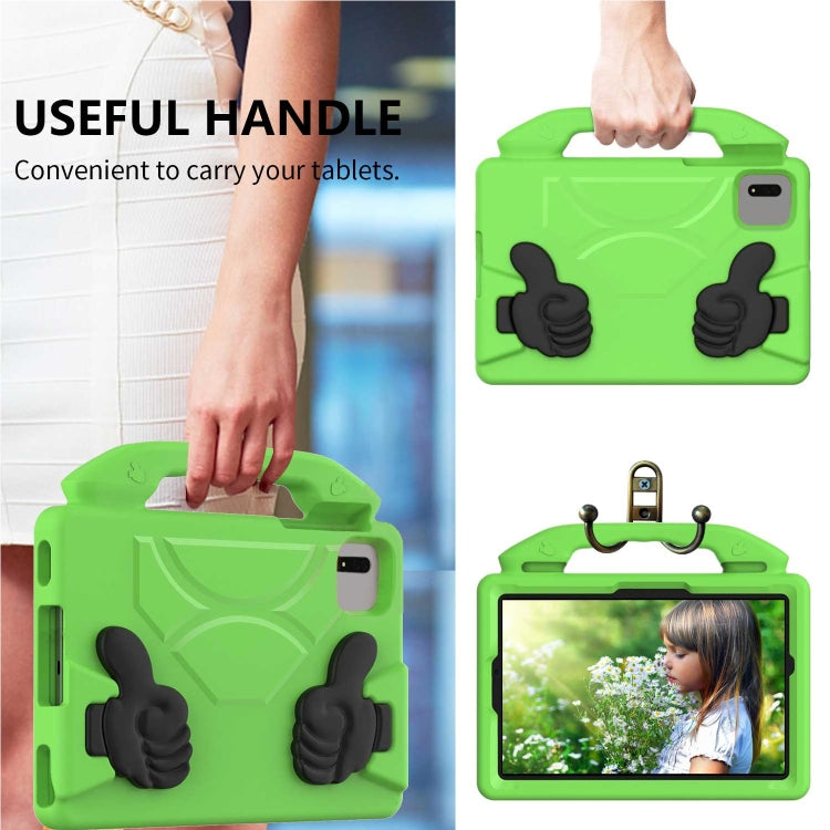 For  Lenovo Tab M11 /Xiaoxin Pad 11 2024 Thumb Bracket EVA Shockproof Tablet Case(Green) - Lenovo by PMC Jewellery | Online Shopping South Africa | PMC Jewellery | Buy Now Pay Later Mobicred