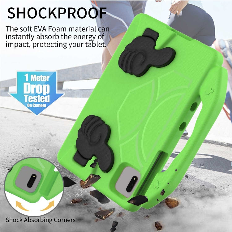 For  Lenovo Tab M11 /Xiaoxin Pad 11 2024 Thumb Bracket EVA Shockproof Tablet Case(Green) - Lenovo by PMC Jewellery | Online Shopping South Africa | PMC Jewellery | Buy Now Pay Later Mobicred