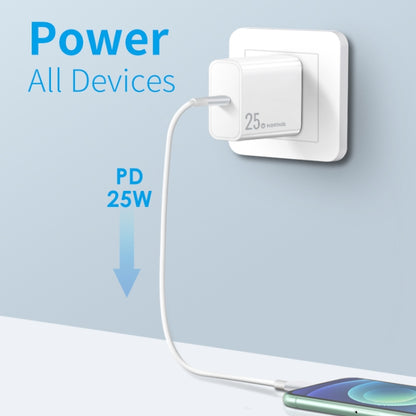 NORTHJO NOPD2501 PD 25W USB-C / Type-C Single Port Fast Charger, Plug Type:AU Plug(White) - USB Charger by NORTHJO | Online Shopping South Africa | PMC Jewellery | Buy Now Pay Later Mobicred