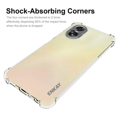For OPPO A18 4G / A38 4G ENKAY Clear TPU Shockproof Anti-slip Phone Case - A18 Cases by ENKAY | Online Shopping South Africa | PMC Jewellery | Buy Now Pay Later Mobicred