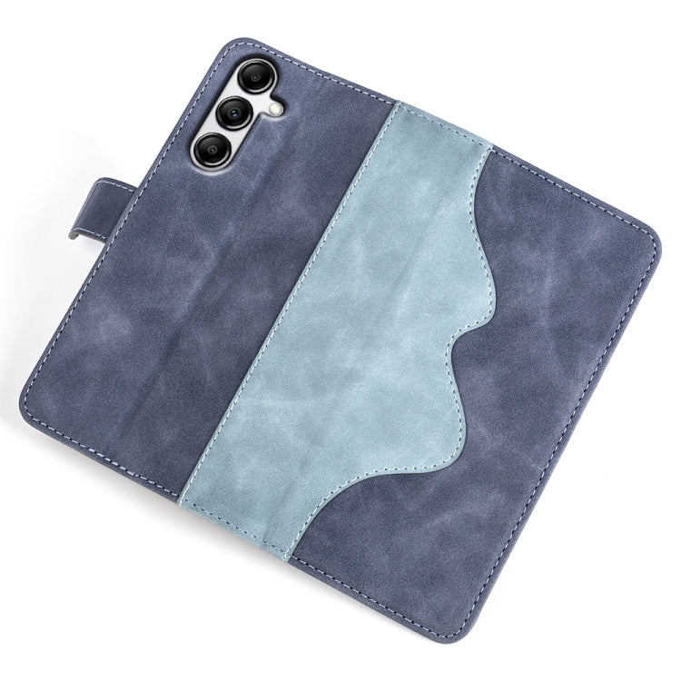 For Samsung Galaxy A34 5G Stitching Horizontal Flip Leather Phone Case(Blue) - free shipping - PMC TechLife - Order now!
