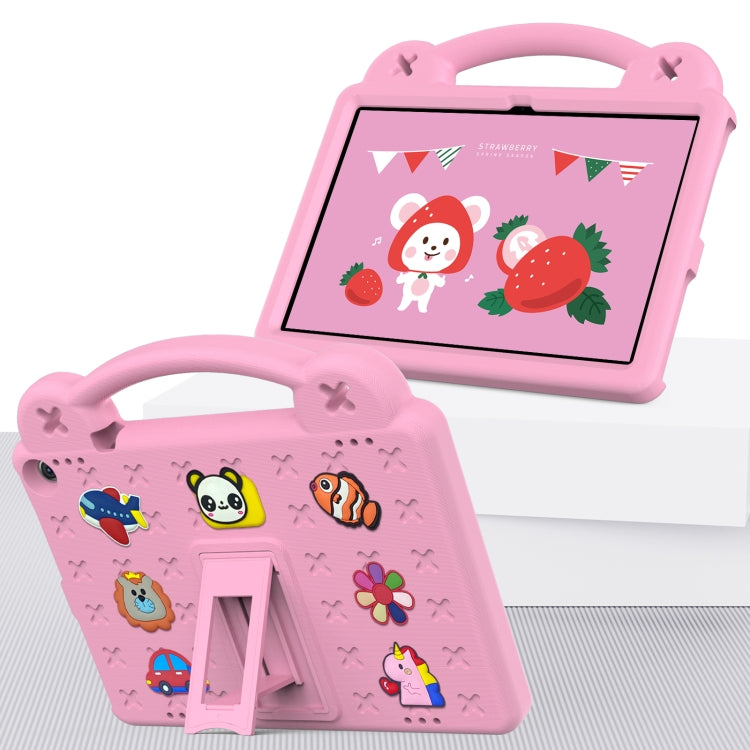 For Amazon Fire HD 10 2021 Handle Kickstand Children EVA Shockproof PC Tablet Case(Pink) - Amazon by PMC TechLife | Online Shopping South Africa | PMC TechLife | Buy Now Pay Later Mobicred