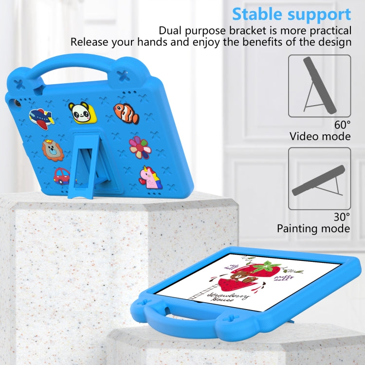 For Amazon Fire HD 10 2021 Handle Kickstand Children EVA Shockproof PC Tablet Case(Sky Blue) - Amazon by PMC TechLife | Online Shopping South Africa | PMC TechLife | Buy Now Pay Later Mobicred