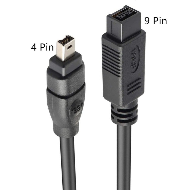 JUNSUNMAY FireWire High Speed Premium DV 800 9 Pin Male To FireWire 400 4 Pin Male IEEE 1394 Cable, Length:4.5m - 1394 Series by JUNSUNMAY | Online Shopping South Africa | PMC Jewellery | Buy Now Pay Later Mobicred