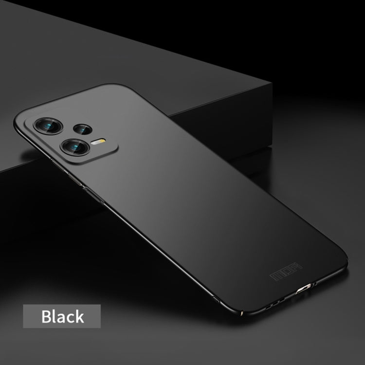 For Redmi Note 12 5G Global MOFI Micro-Frosted PC Ultra-thin Hard Phone Case(Black) - Note 12 Cases by MOFI | Online Shopping South Africa | PMC Jewellery