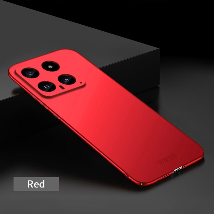 For?Xiaomi 14 MOFI Micro-Frosted PC Ultra-thin Hard Phone Case(Red) - 14 Cases by MOFI | Online Shopping South Africa | PMC Jewellery