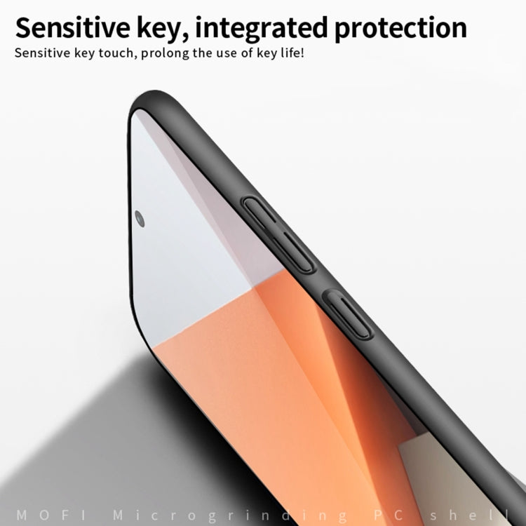 For Xiaomi Redmi Note 13 Pro+ MOFI Micro-Frosted PC Ultra-thin Hard Phone Case(Black) - Xiaomi Cases by MOFI | Online Shopping South Africa | PMC TechLife | Buy Now Pay Later Mobicred