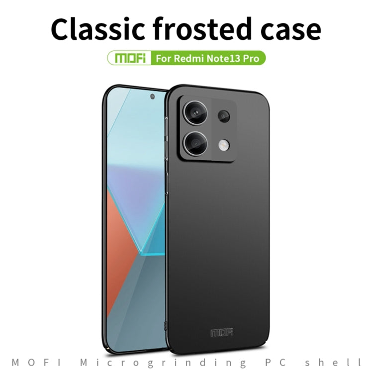 For Xiaomi Redmi Note 13 Pro 5G MOFI Micro-Frosted PC Ultra-thin Hard Phone Case(Red) - Xiaomi Cases by MOFI | Online Shopping South Africa | PMC TechLife | Buy Now Pay Later Mobicred
