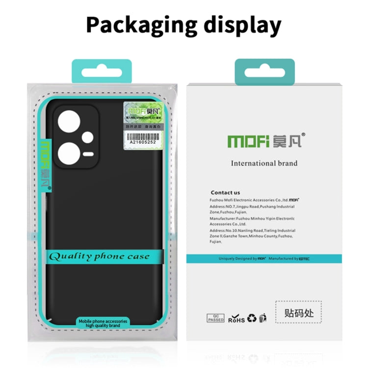 For Xiaomi Redmi Note 13 4G MOFI Micro-Frosted PC Ultra-thin Hard Phone Case(Black) - Note 13 Cases by MOFI | Online Shopping South Africa | PMC TechLife