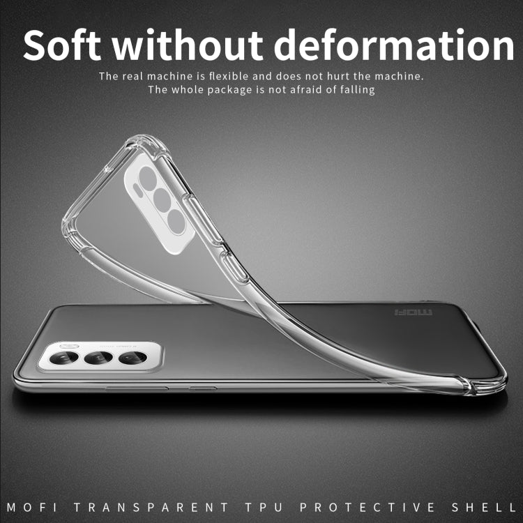 For OPPO Reno12 Global MOFI Ming Series Transparent Ultra-thin TPU Phone Case(Transparent) - Reno12 Cases by MOFI | Online Shopping South Africa | PMC Jewellery | Buy Now Pay Later Mobicred