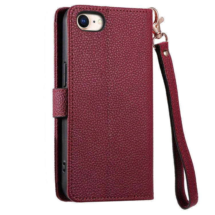 For iPhone 16e Love Zipper Lanyard Leather Phone Case(Red) - iPhone 16e Cases by PMC TechLife | Online Shopping South Africa | PMC TechLife | Buy Now Pay Later Mobicred