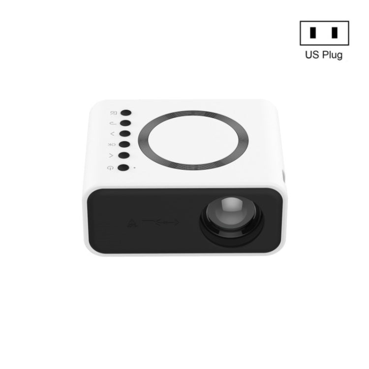 YT300 Home Multimedia Mini Remote Projector Support Mobile Phone(US Plug White) - Mini Projector by PMC Jewellery | Online Shopping South Africa | PMC Jewellery | Buy Now Pay Later Mobicred