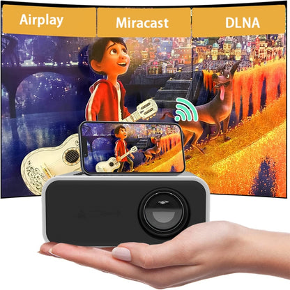 YT300 Home Multimedia Mini Remote Projector Support Mobile Phone(AU Plug Black) - Mini Projector by PMC Jewellery | Online Shopping South Africa | PMC Jewellery | Buy Now Pay Later Mobicred