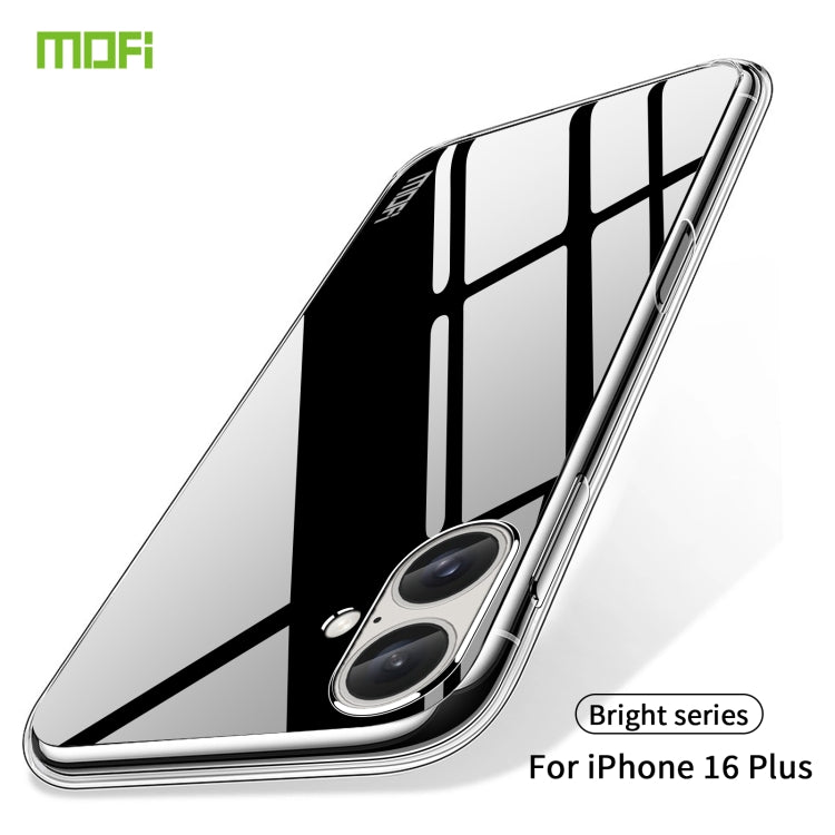 For iPhone 16 Plus MOFI Ming Series Ultra-thin TPU Phone Case(Transparent) - iPhone 16 Plus Cases by MOFI | Online Shopping South Africa | PMC TechLife | Buy Now Pay Later Mobicred