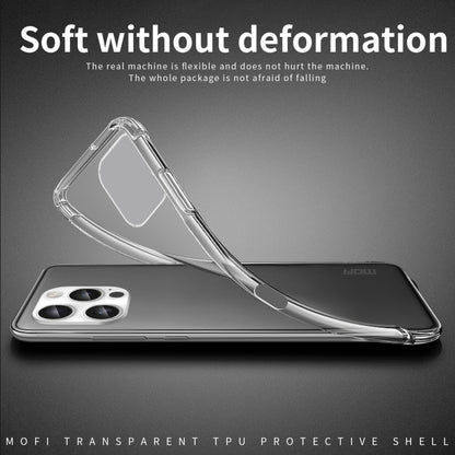 For iPhone 16 Pro Max MOFI Ming Series Ultra-thin TPU Phone Case(Transparent) - iPhone 16 Pro Max Cases by MOFI | Online Shopping South Africa | PMC Jewellery | Buy Now Pay Later Mobicred